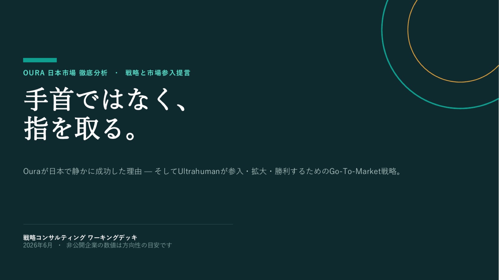 Ultrahuman 日本GTM戦略